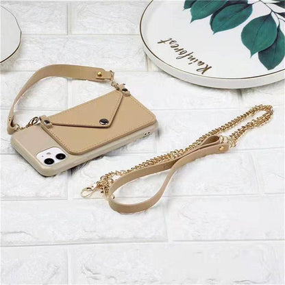 Card Holder Shell Cover Lanyard Cross Body Wallet Cell Phone Case