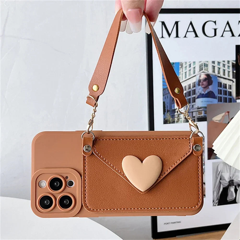 Crossbody Card Holder Mobile Cover (All Models Available)